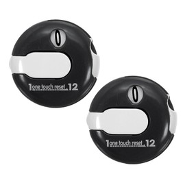 PATIKIL Golf Score Counter, 2 Pack Mini Golf Shot Stroke Attachment Counter Clicker Clip for Golfers Glove Bag Hat, Black White
