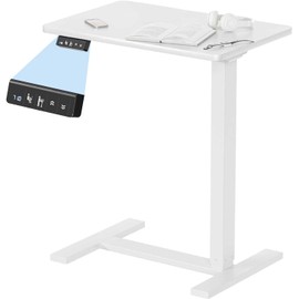 24"x16" Electric Overbed Table, Height Adjustable Rolling Desk