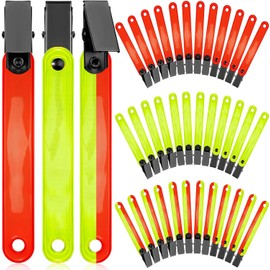 36Pcs Trail Markers for Hiking, Multiple Color Reflective Trail Marking Ribbons with Clip for Hunting Outdoor