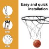 Basketball Net, Stainless Steel Braided Chain Heavy Duty, Standard Basketball