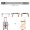 ZINZ Suitcase Belt, Set of 2, Elastic Type, Luggage Strap,