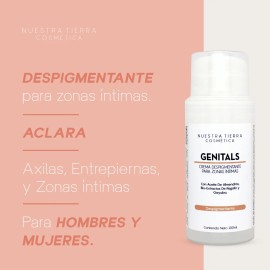 Crema Despigmentante Para Zonas Intimas Con Arbutina 100ml Tipo de piel Todo tipo de piel