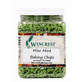 WinCrest Green Mint Baking Chips - 1.5 Lb Tub