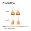 Candy Corn Earrings for Women Halloween Thanksgiving Fall Colorful Earrings