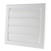 Air vent Gravity flap for 125mm duct, Plastic white(TN4)