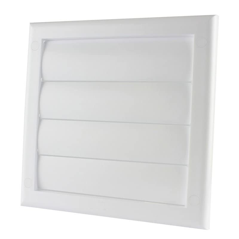 Air vent Gravity flap for 125mm duct, Plastic white(TN4)