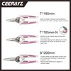 CEERAYZ 185mm Notch Scissors All Purpose Heavy Duty, Garden Shears,