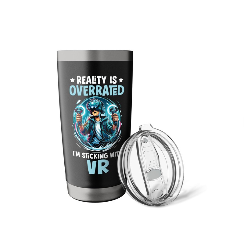 VR Games Video Game Player Gaming Gamer Virtual Reality Stainless