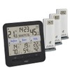 TFA Dostmann Thermo-Hygrometer with 3 Transmitters Klima@Home2, 30.3075.01, Temperature/Humidity in