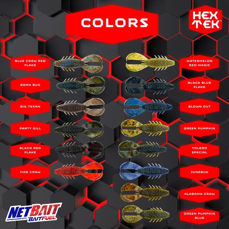 NetBait HexTek Supercharged with BAITFUEL 3.5'' The Rascal - Alabama