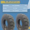Two 4.00-8 Forklift Tire with Tubes, Flap Grip Plus Heavy