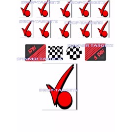 CHECKPOINT DATA EAST Pinball Target Decals