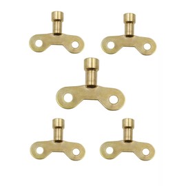 JJLFresheners 5Pcs Gold Radiator Plumbing Bleed Bleeding Key Solid Brass Radiator Plumbing Keys Metal For Venting Air Switch Spool Radiator Keys For Bleeding Old Home Radiator, Wrenches