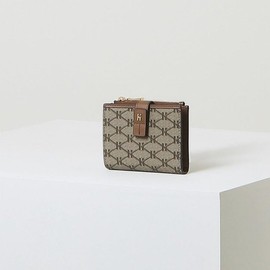 Hazzys (광주신세계)HAZZYS ACC 브라운 로고패턴 가죽 반지갑 HIWA5E885W2 (광주신세계) HAZZYS ACC Brown Logo Pattern Leather Wallet HIWA5E885W2