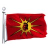 Canadian Mohawk Warriors Society Flag 3X5Ft Large, Both Sides Heavy