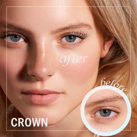 GAQQI Wispy Lash Clusters 10-14mm Natural Cluster Lashes 120pcs, Upgrade 0.02mm Super Thin Fiber Velvet Eyelash Clusters C Curl Individual Lashes, DIY Cluster Eyelash Extensions at Home (Crown）