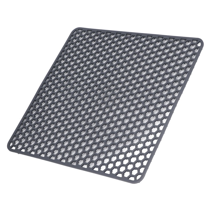Sink Mat Silicone Durable Grid Design Anti Slip Sink Protection