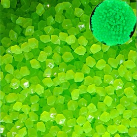 Taicols Glow in The Dark Rocks Outdoor Decorative Stones,300 Pcs Glow Pebbles Decoration in The Dark Luminous Stones,Resin Garden Decorative Stones Glow in The Dark Pebble Small Garden (White)