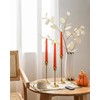 Stmarry Orange Flameless Taper Candles with Remote and Timer, 9.65