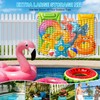 Extra Large Pool Toy Float Storage Net with 20 Hooks