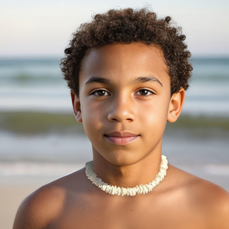 BlueRica Puka Chip Shells Necklace (22 Inches)