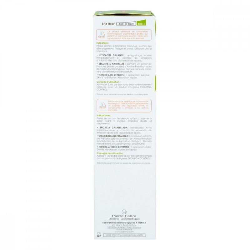 A-Derma Exomega Control Intensive Balm, Sterile, 200 ml