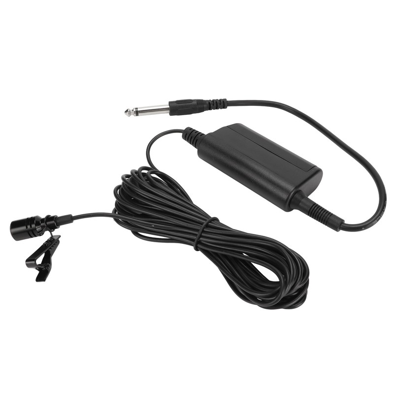 Lavalier Microphone Professional Omnidirectional Clip On Wired Microphone for Guitar