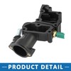 A ABSOPRO Thermostat Housing Assembly for Peugeot 1007 05-09 Black