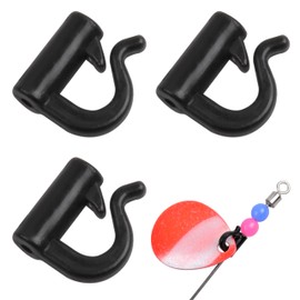200pcs Quick Change Spinner Clevis Easy Spin Fishing Clevis Plastic Quick Snaps for Spinner Blades Crawler Harness Walleye Rig Spinner Making Speed Clevis