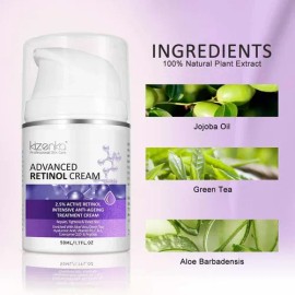 Crema Antiedad Kizenka Retinol 2.5% Hidratante Día/Noche 50ml