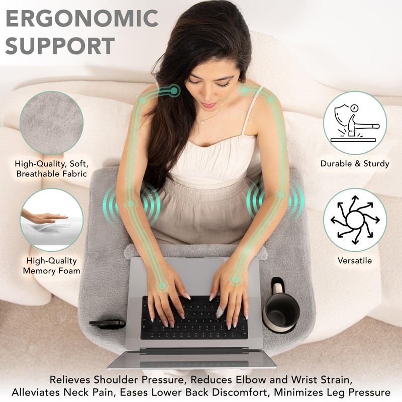 Reading Pillow for Gaming – Extra Large Lap Desk &