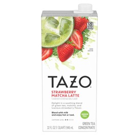 TAZO Tea Concentrate, Strawberry Matcha Latte, & Green Tea Matcha Latte 32 Fl Oz (1ea) (Variety Pack)