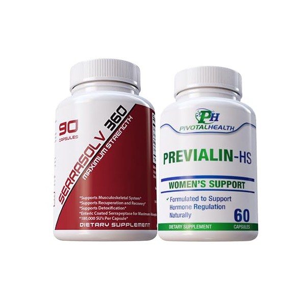 Serrraolv 360: Extra Strength Fibriod Package - Dissolve Fibroids Quickly
