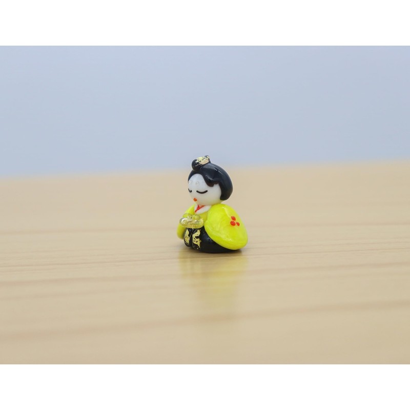 Glass Square Lovely Glass Hina Doll Binding Shoes Small