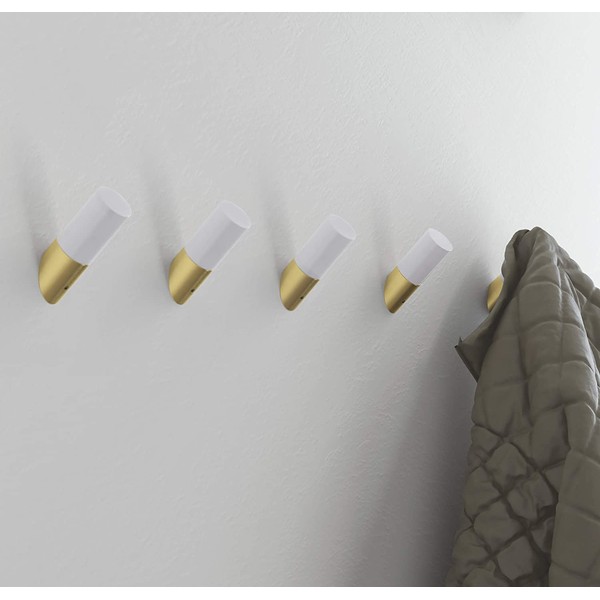 Franklin Brass B41615-PBB-B Modern Slant Hook, 2-1/4", Pure White &