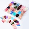 ELSAGIRL Press on Nails, 24 Colors 576PCS Press on Nails