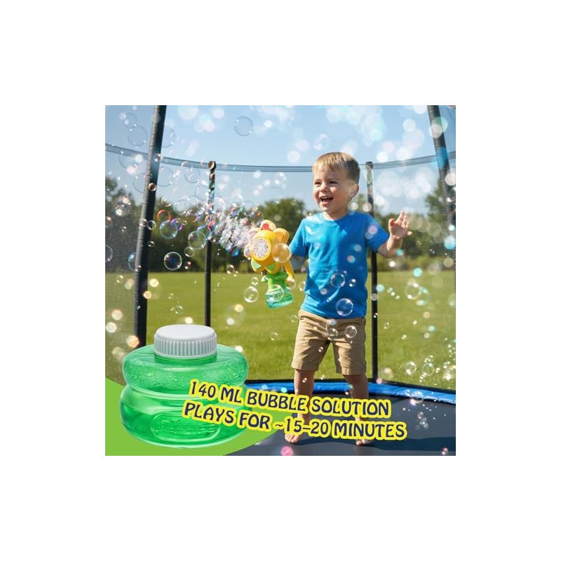 AIERSA Flower Bubble Machine for Kids, Swing Dance Handheld Automatic
