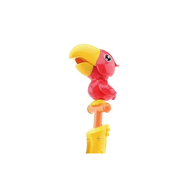 JohnToy Interactive Parrot 11 cm Red