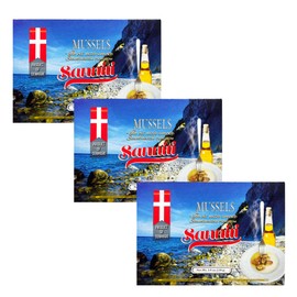 Sanniti Smoked Mussels in Oil, 3.9 ounce | Scandanavian Tradition | Product of Denmark [Pack of 3]