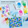 Shuttle Art Washable Finger Paint Set, 53 PCS with 14