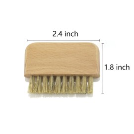 8 Pack Wooden Nail Brush, Fingernail Scrub Brushes for Cleaning under Nails and Toes