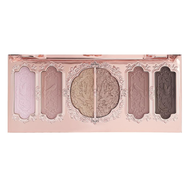 FlowerKnows Phalaenopsis Shoulder 6 Colors Eye Shadow Palette (03 Incense
