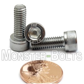 MonsterBolts - M6 x 16mm Socket Head Screws, DIN 912, A2 Stainless Steel, 100 Pack