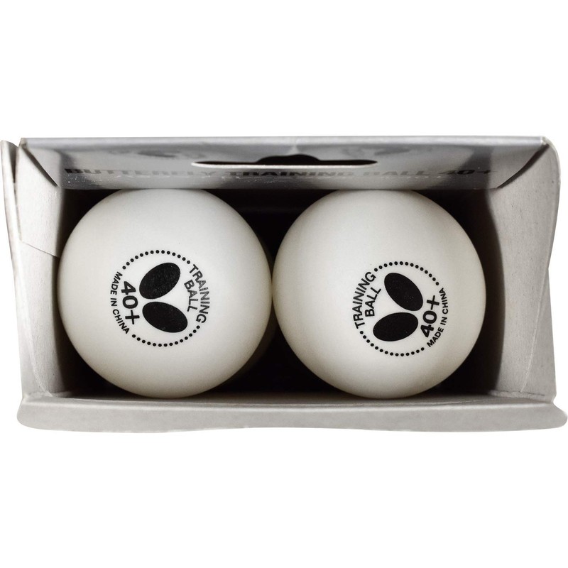 Butterfly 95840 Table Tennis Balls, Training Balls, 40+ White, 10