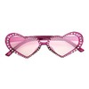Betsey Johnson Women's Glam & Glitter Sunglasses Heart, Hot Pink,