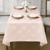 Romanstile Jacquard Rectangle Tablecloth, Waterproof Elegant Damask Rose Pattern Table