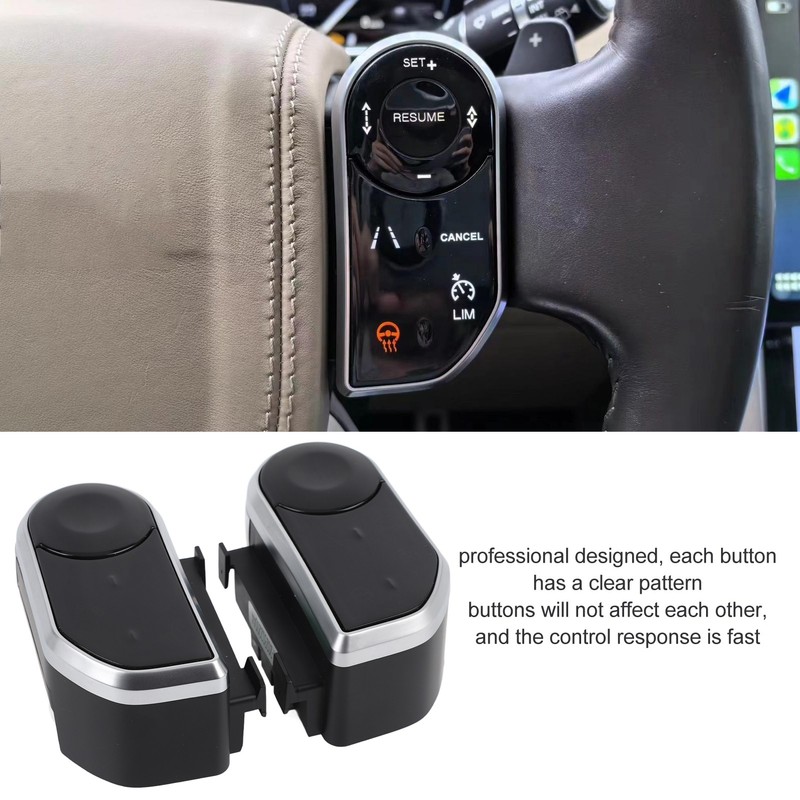 Pair of Car Steering Wheel Buttons Key Control Switch for