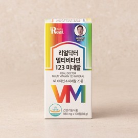 Real Doctor Multivitamin 123 Mineral 100 Tablets (100-Day Supply) / 23 Types of Comprehensive Nutritional Supplement (N4) / 리얼닥터 멀티비타민 123 미네랄 100정 (100일분)  23종 종합영양제 (N4)