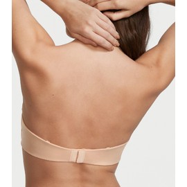 Victoria's Secret Lightly Lined Strapless Bra, Convertible Straps, Smooth, Bras for Women, Body by Victoria Collection, Marzipan (38D)