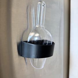 Magnetic Ice Scoop Holder for Nugget Ice Makers Accessories for Ice Maker Scoop Holder 1.0 and 2.0 - Ice Scoop Holder for Ice Machine Scoop Holder (Black)